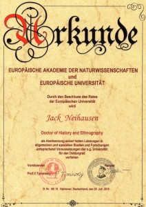 Doctorat Diplom of Jack
